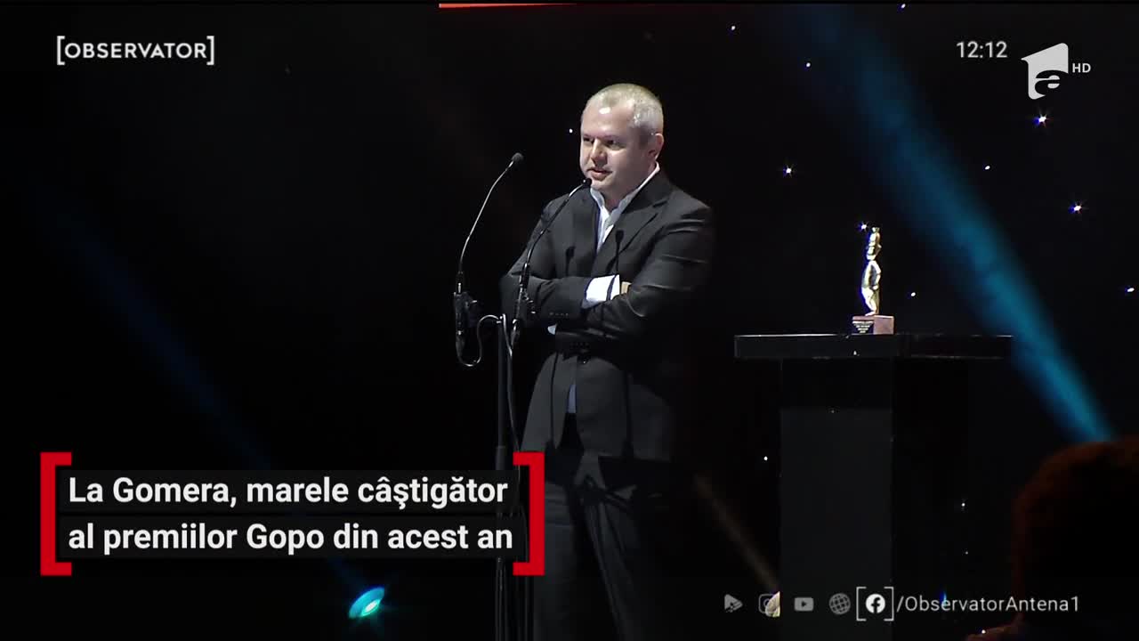 La Gomera, marele c&acirc;știgător al premiilor Gopo 2020