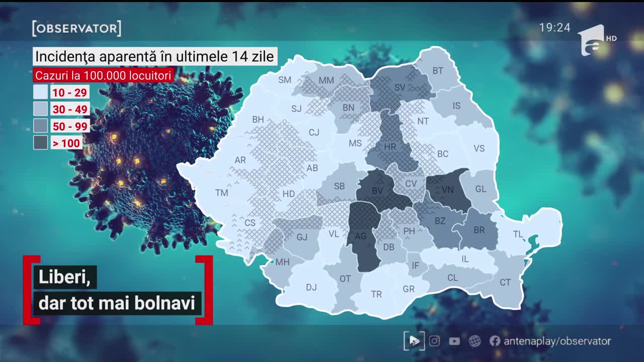 Creşte şnumărul rom&acirc;nilor infectaţi cu noul coronavirus. Tinerii s-au infectat la locul de muncă
