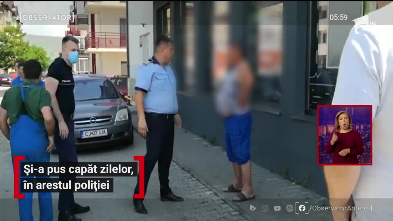 Sinucidere &icirc;n arestul poliției