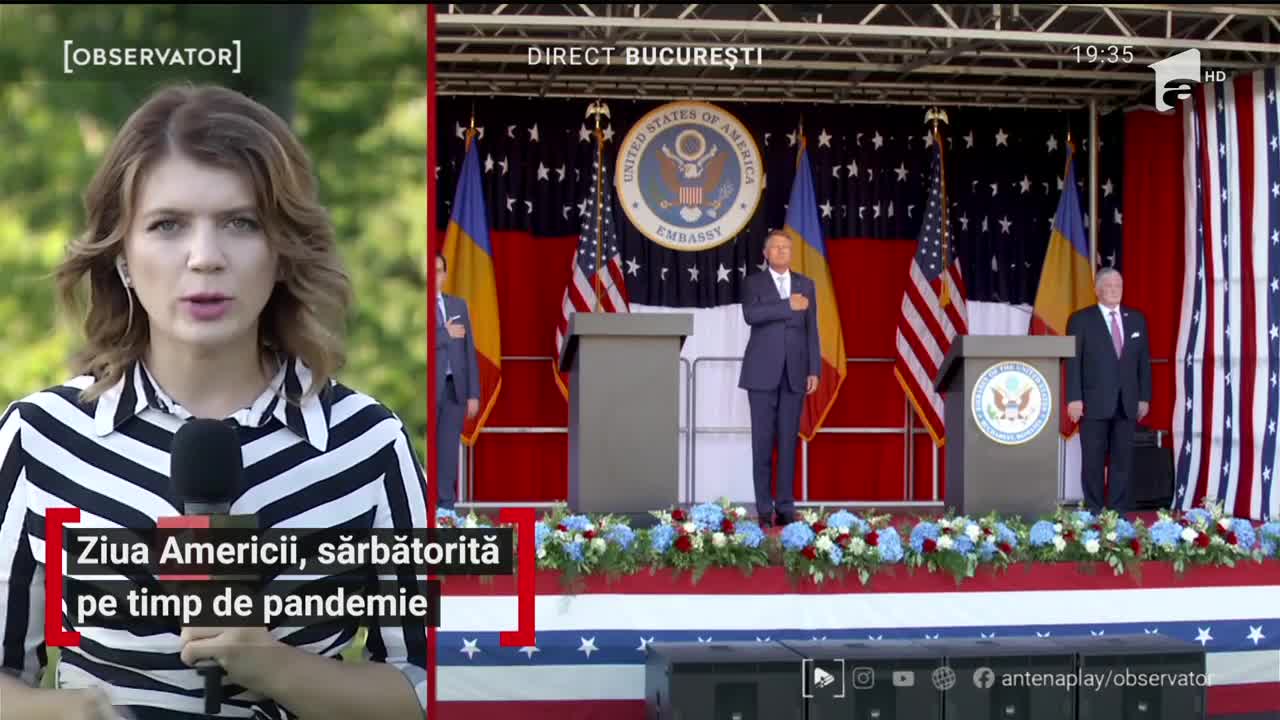 Ziua independenţei Statelor Unite ale Americii este sărbătorită  &icirc;n Capitală