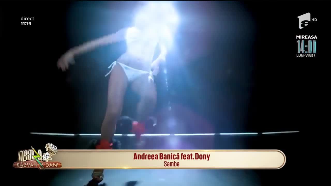Andreea Bănică c&acirc;ntă melodia Samba, la Neatza cu Răzvan și Dani