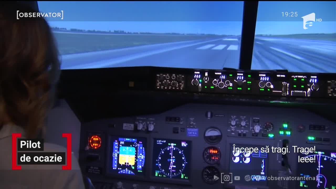 Pilot de ocazie, &icirc;ntr-un simulator Boeing 737