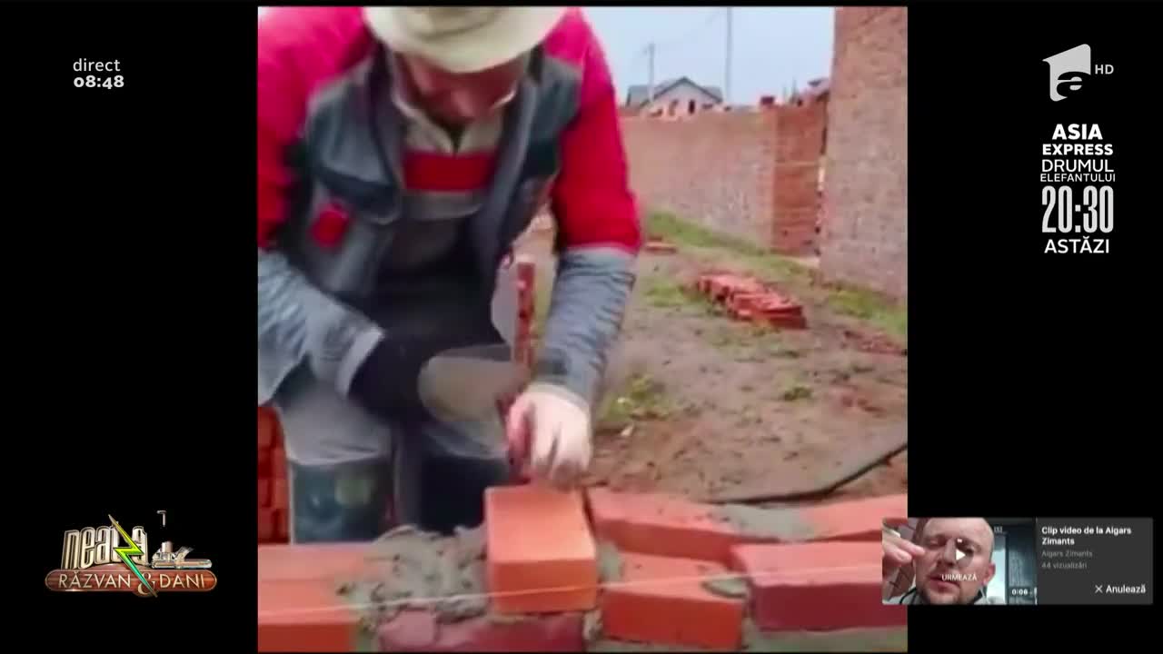 Smiley News: Ce au &icirc;n comun vodka și un zid "drept"? C&acirc;țiva muncitori turmentați!