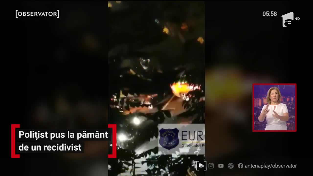 Un polițist din Capitală a fost pus la păm&acirc;nt de un recidivist