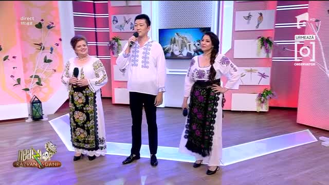Teresa Tina, Filuța Bogdan și Fang Shuang c&acirc;ntă piesa Ia uite-o, zău, la Neatza cu Răzvan și Dani