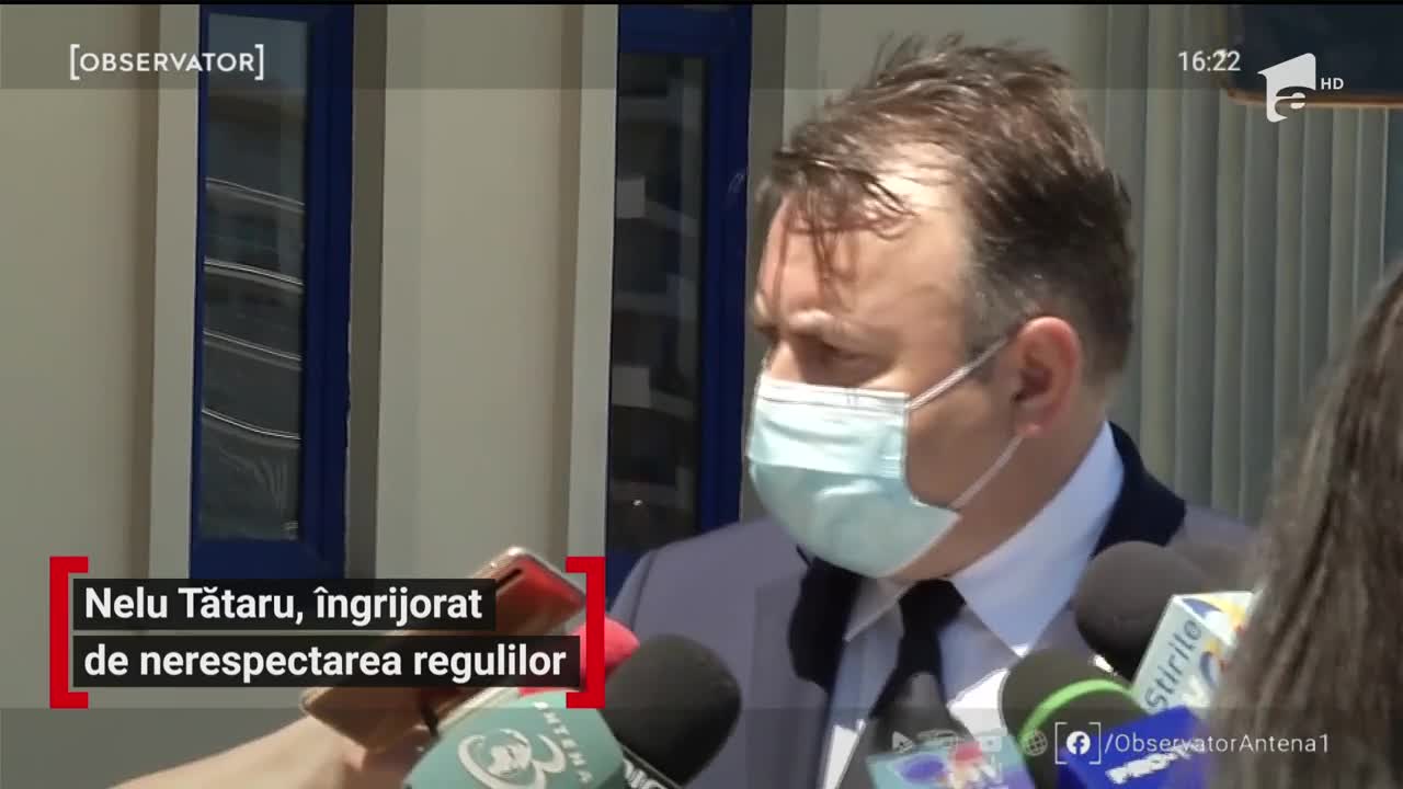 Ministrul Sănătăţii, Nelu Tătaru, &icirc;ngrijorat de nerespectarea regulilor