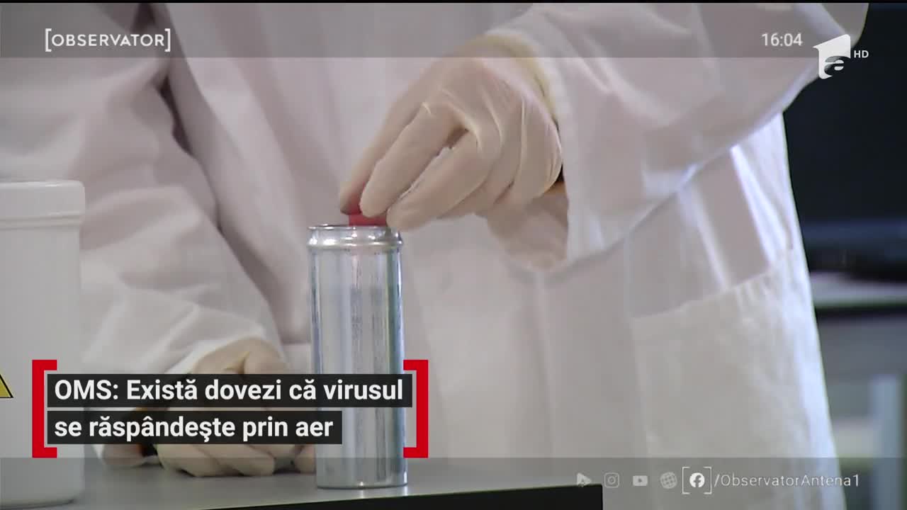Organizaţia Mondială a Sănătăţii: Covid 19 se răsp&acirc;ndeşte pe calea aerului