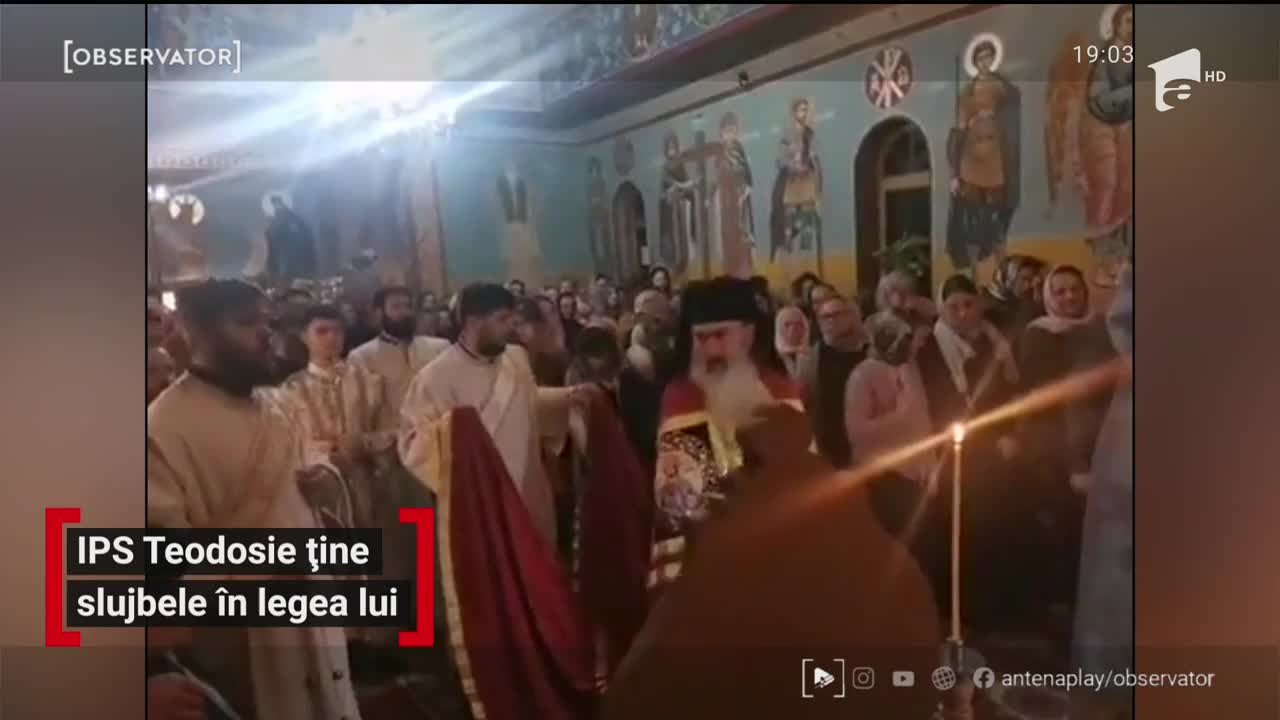 &Icirc;PS Teodosie nu ține cont de distanțarea socială