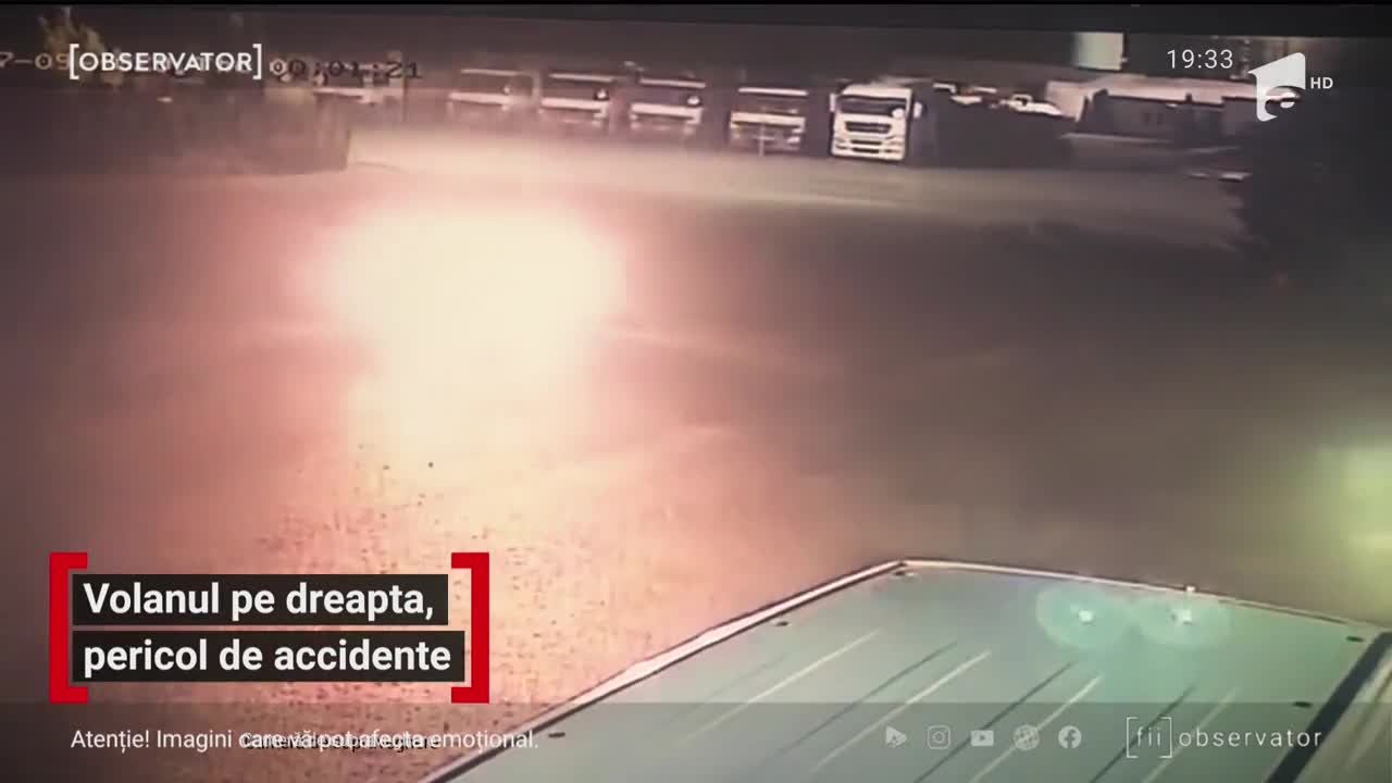 Volanul pe dreapta, pericol de accidente