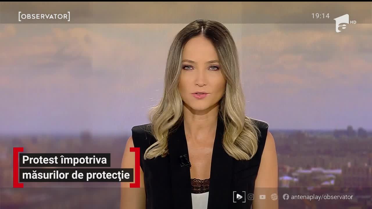 Miting &icirc;mpotriva purtării măştilor &icirc;n spaţii &icirc;nchise