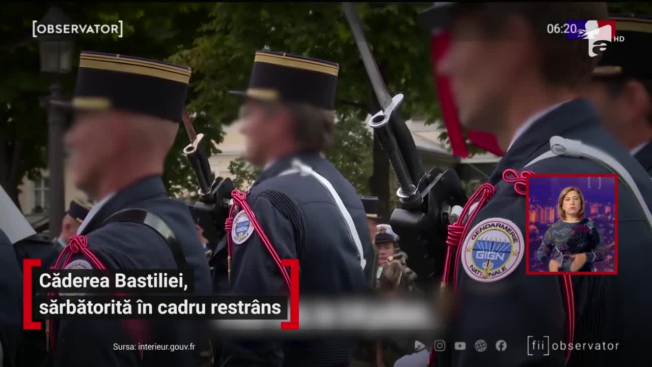 Căderea Bastiliei, sărbătorită &icirc;n cadru restr&acirc;ns