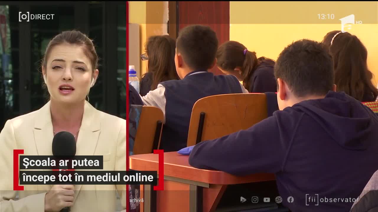 Școala ar putea &icirc;ncepe tot &icirc;n mediul online