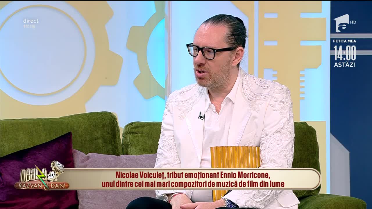 Nicolae Voiculeț, tribut emotionant Ennio Morricone, la Neatza! Asculta aici "Cockeye's Song (Once upon in America)"!
