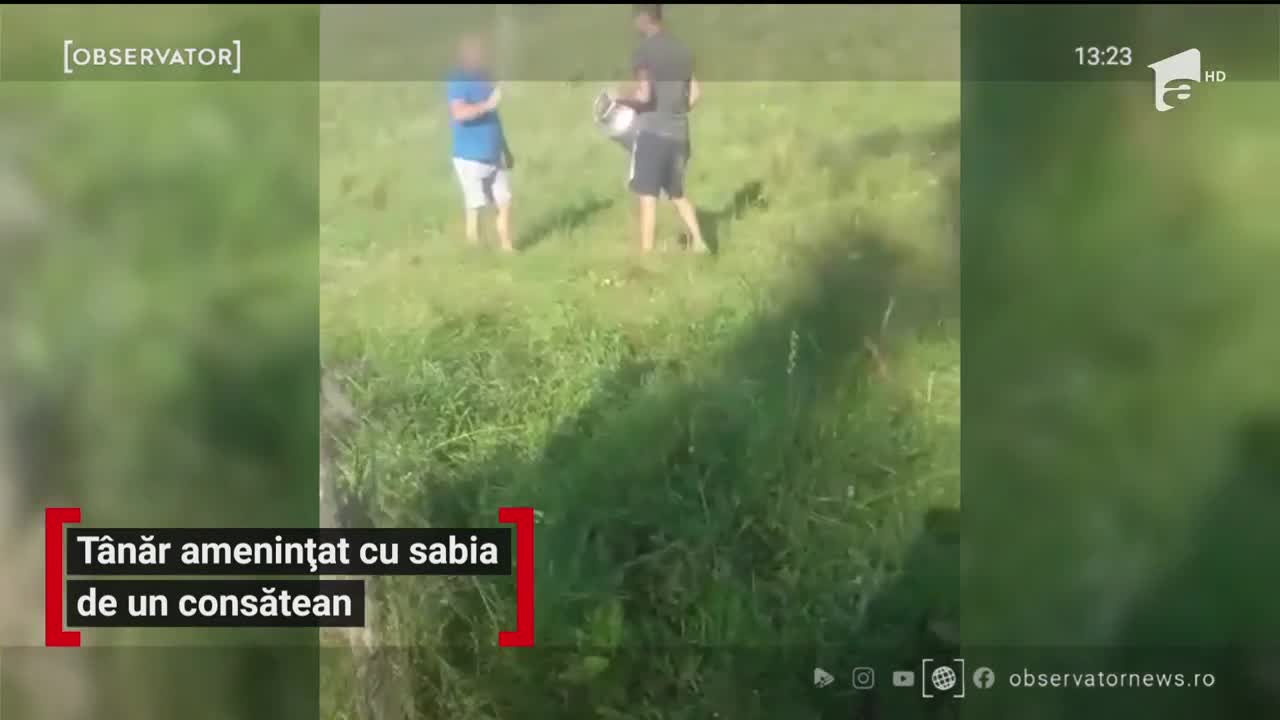 Scene tulburătoare &icirc;n judeţul Cluj. Un t&acirc;năr a fost ameninţat cu sabia de un consătean