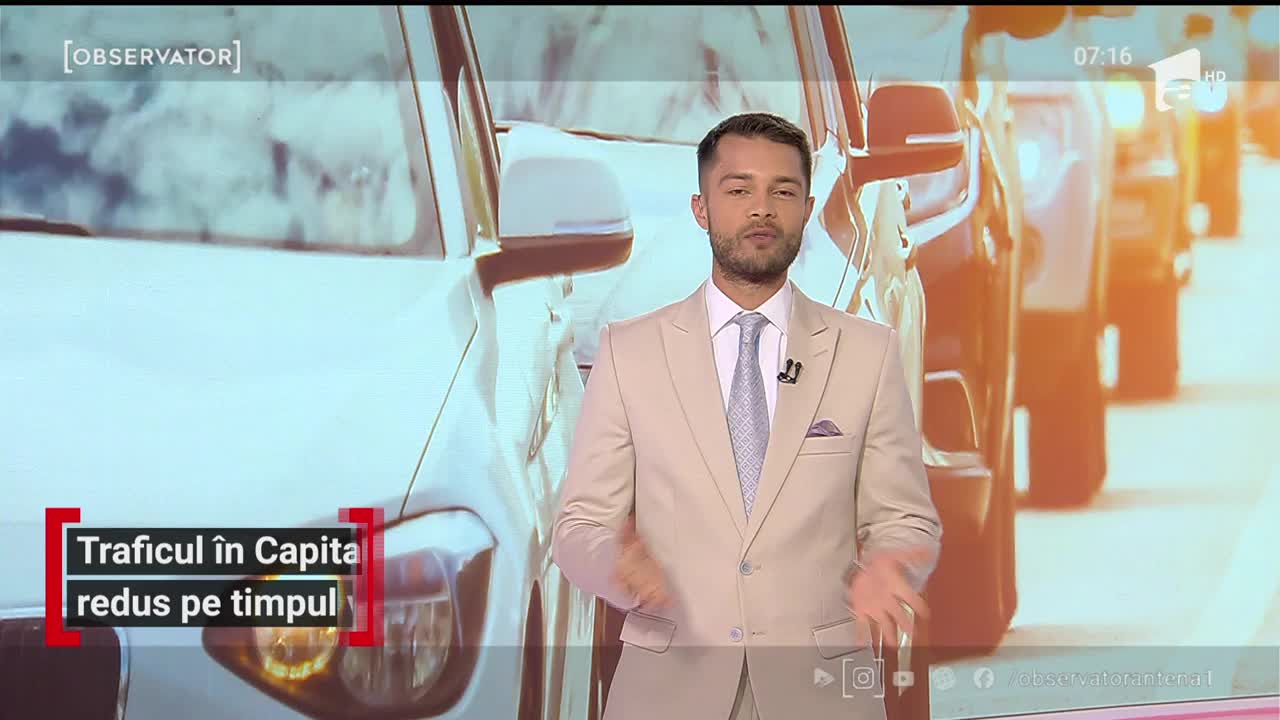 Traficul &icirc;n Capitală, redus pe timpul verii. 1 șofer din 10 se enervează de fiecare dată c&acirc;nd circulă cu maşina