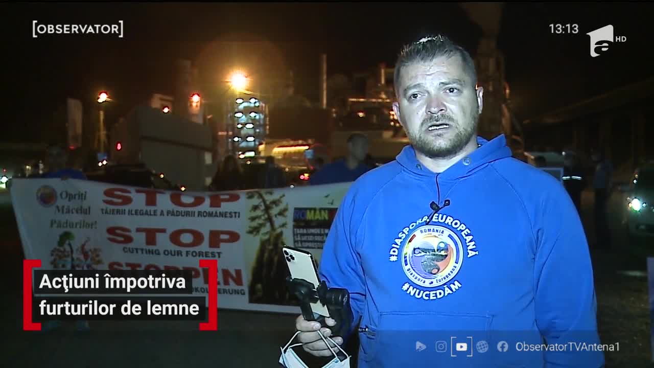 Un activist civic a fost atacat c&acirc;nd se pl&acirc;ngea de furturile de lemne din zonă, &icirc;n direct, pe Facebook