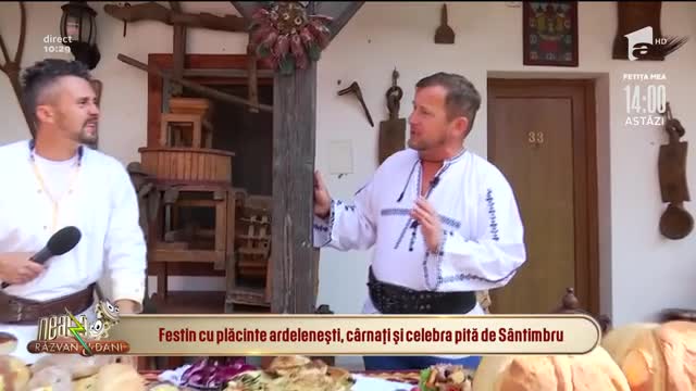 Festin cu plăcinte ardelenești, c&acirc;rnați și celebra pită de S&acirc;ntimbru