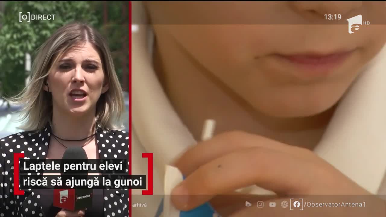 Sute de tone de lapte din programul "Laptele şi cornul" riscă să ajungă la gunoi