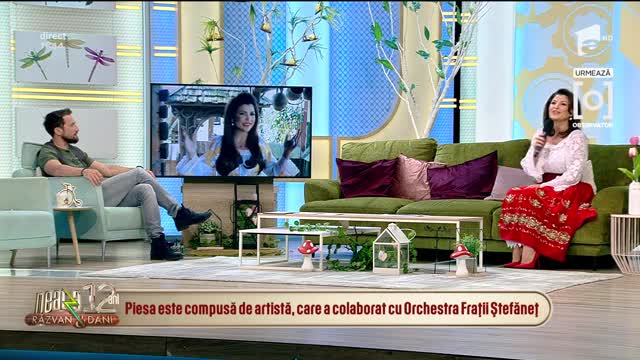 Claudia Ghițulescu c&acirc;ntă piesa Nu te da bătut, nu te lăsa, la Neatza cu Răzvan și Dani