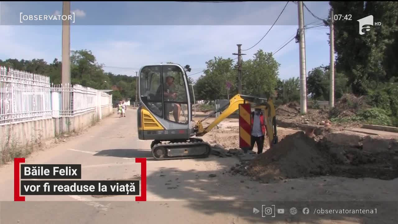 Se lucrează de zor &icirc;n staţiunea Băile Felix, &icirc;n plin sezon estival