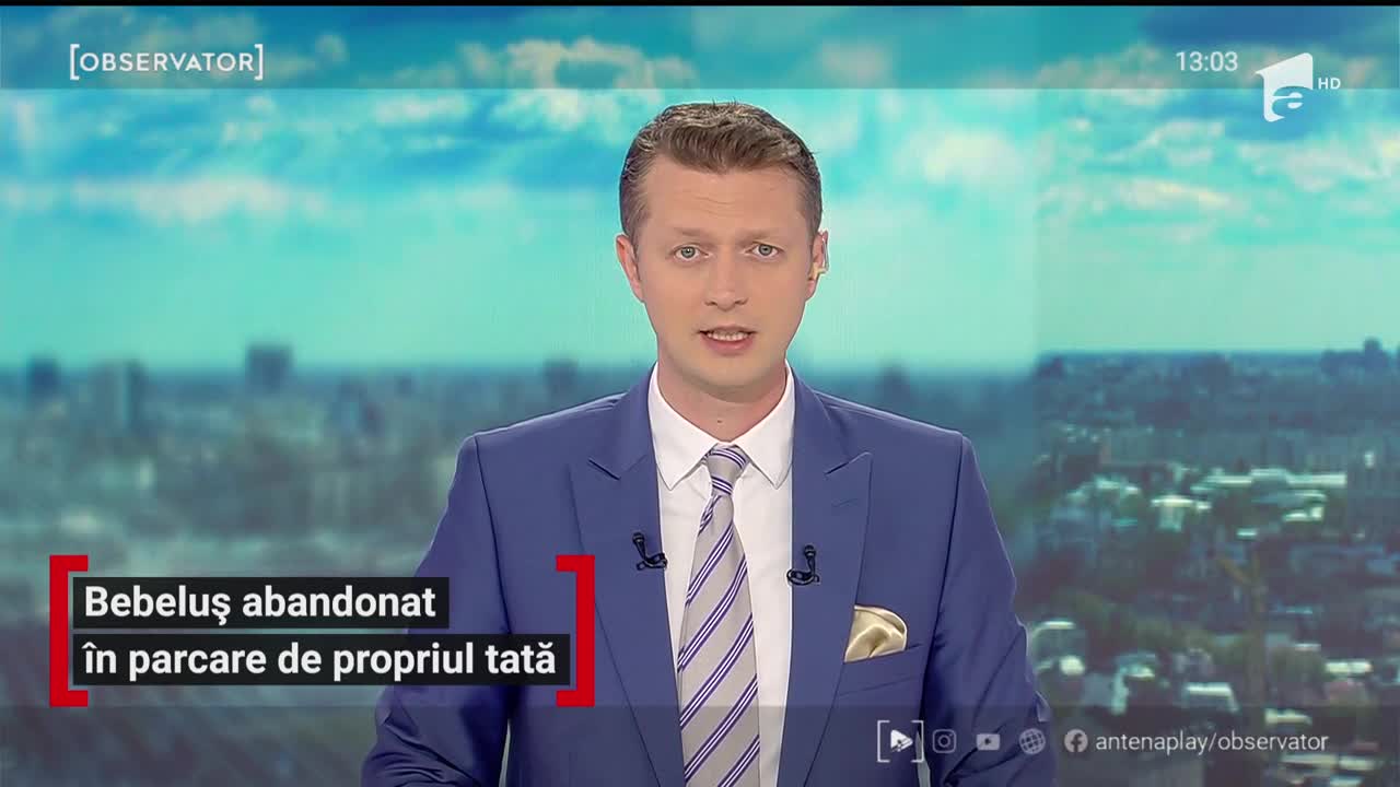 Un copil de numai un an şi jumătate, a fost abandonat de tatăl lui, &icirc;ntr-o parcare
