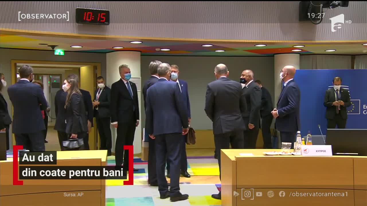 Liderii europeni, față-n față pentru prima dată &icirc;n pandemie