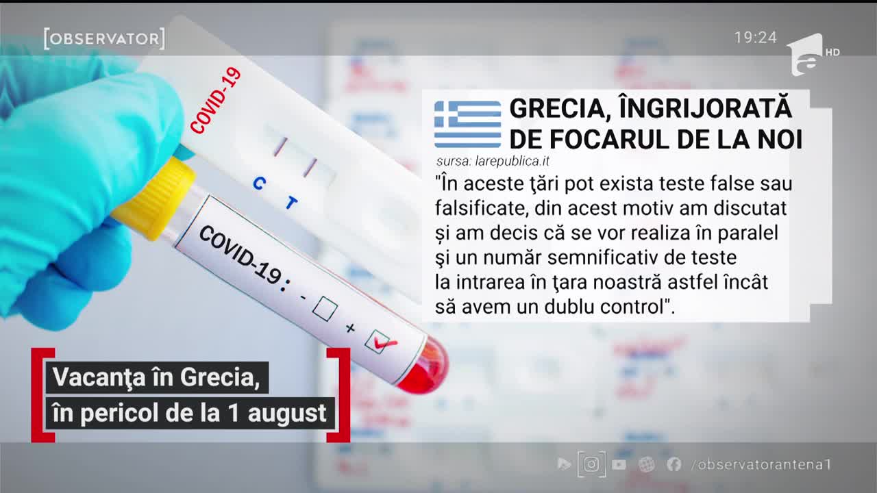 Vacanța &icirc;n Grecia, &icirc;n pericol de la 1 august