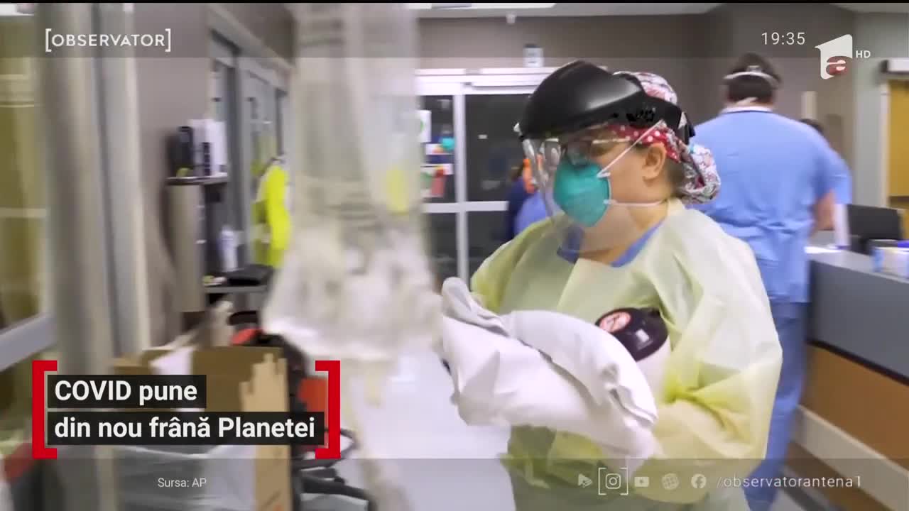 COVID-19 pune din nou fr&acirc;nă Planetei