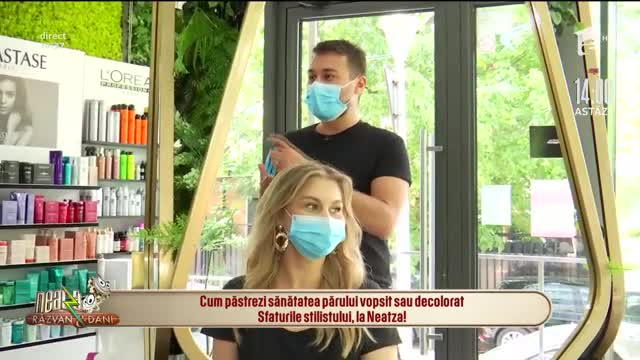 Cum păstrezi sănătatea părului vopsit sau decolorat! Sfaturile stilistului, la Neatza cu Răzvan și Dani