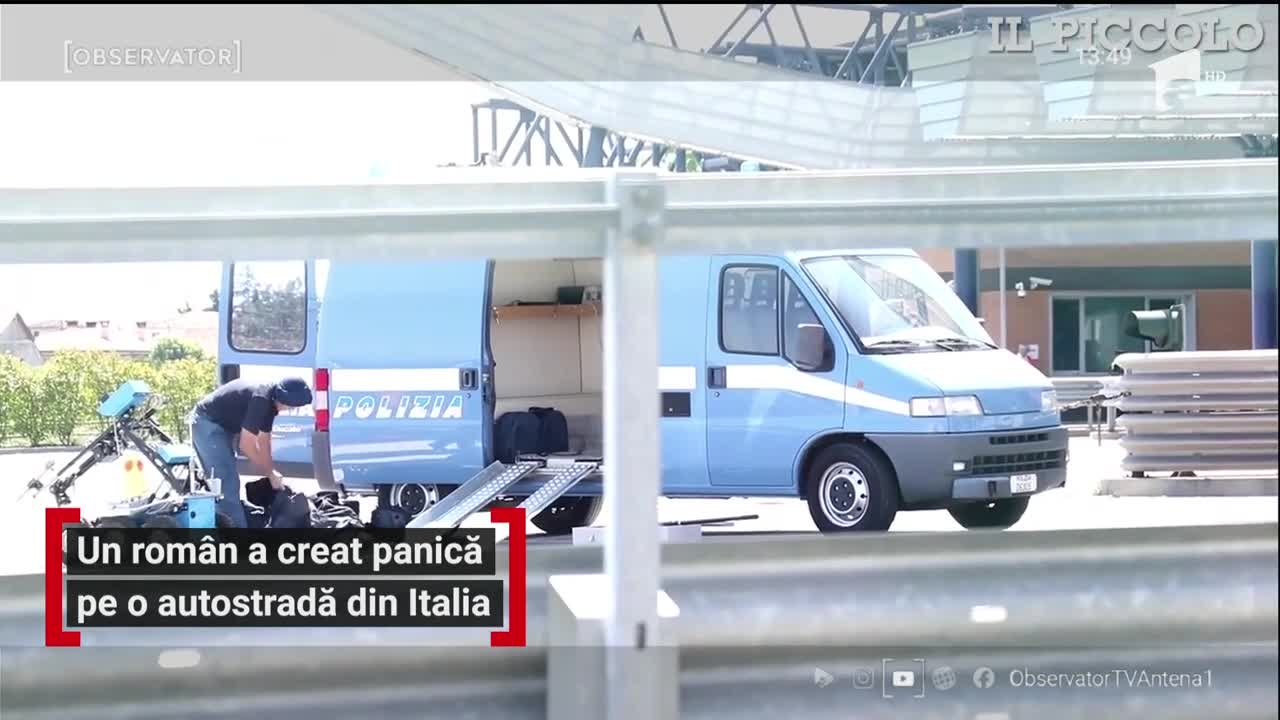 Autostrada A34 din Italia a fost blocată de un rom&acirc;n. Acesta a declarat că are o bombă &icirc;n maşină