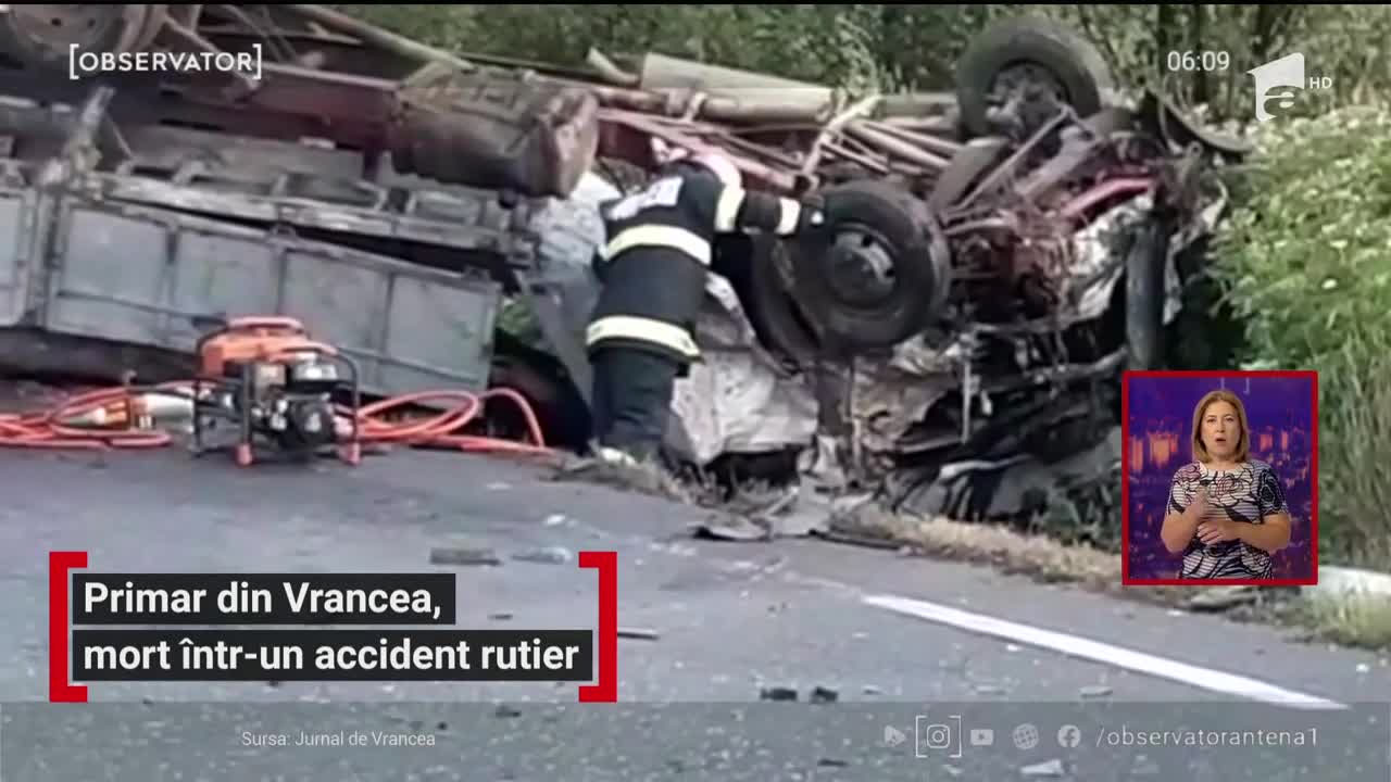 Costel Mateiu, primarul unei comune din Vrancea şi-a pierdut viaţa &icirc;ntr-un accident rutier grav