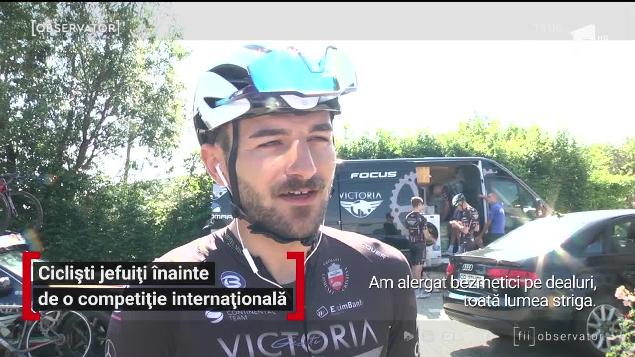 Cicliști jefuiți &icirc;nainte de o competiție internațională