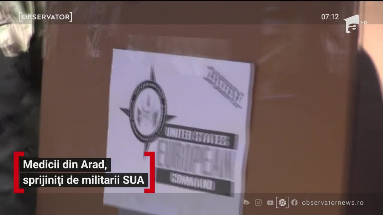 Medicii din Arad, sprijiniți de militarii SUA