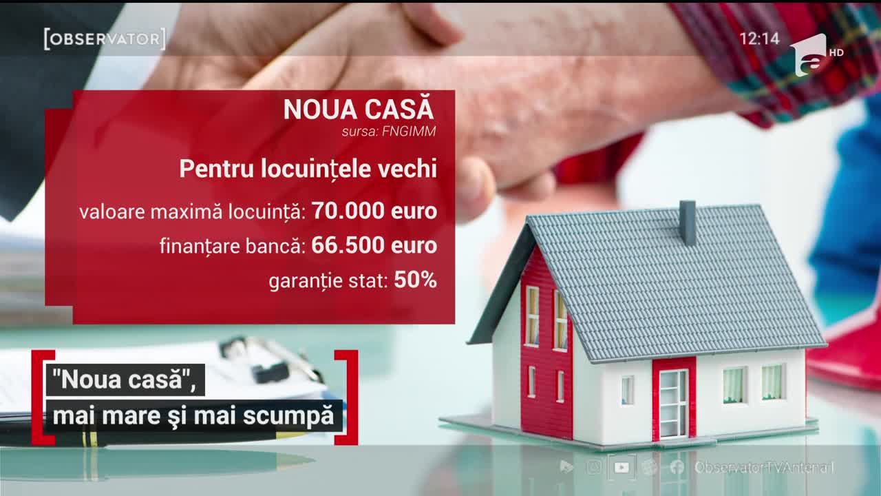 Avans mai mare pentru rom&acirc;nii care vor o locuinţă prin programul "Noua casă"