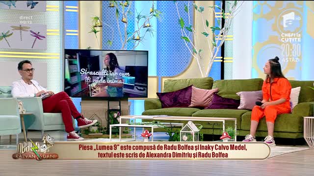 Alexia Florescu c&acirc;ntă piesa Lumea 9, la Neatza cu Răzvan și Dani