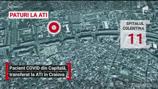 Pacientă Covid din București, transferat la AȚI &icirc;n Craiova