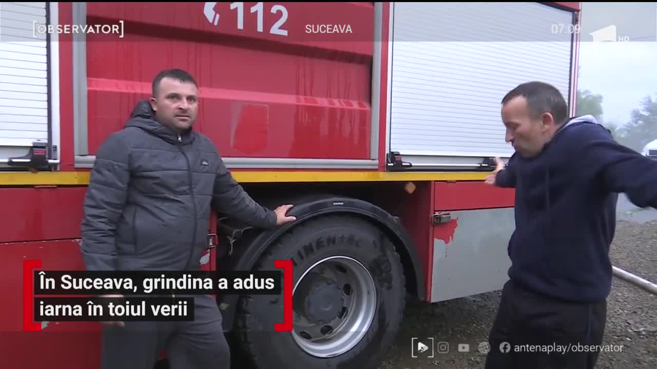 Iarna &icirc;n toiul verii. &Icirc;n Suceava o ploaie torenţială a transformat orașul &icirc;n r&acirc;uri