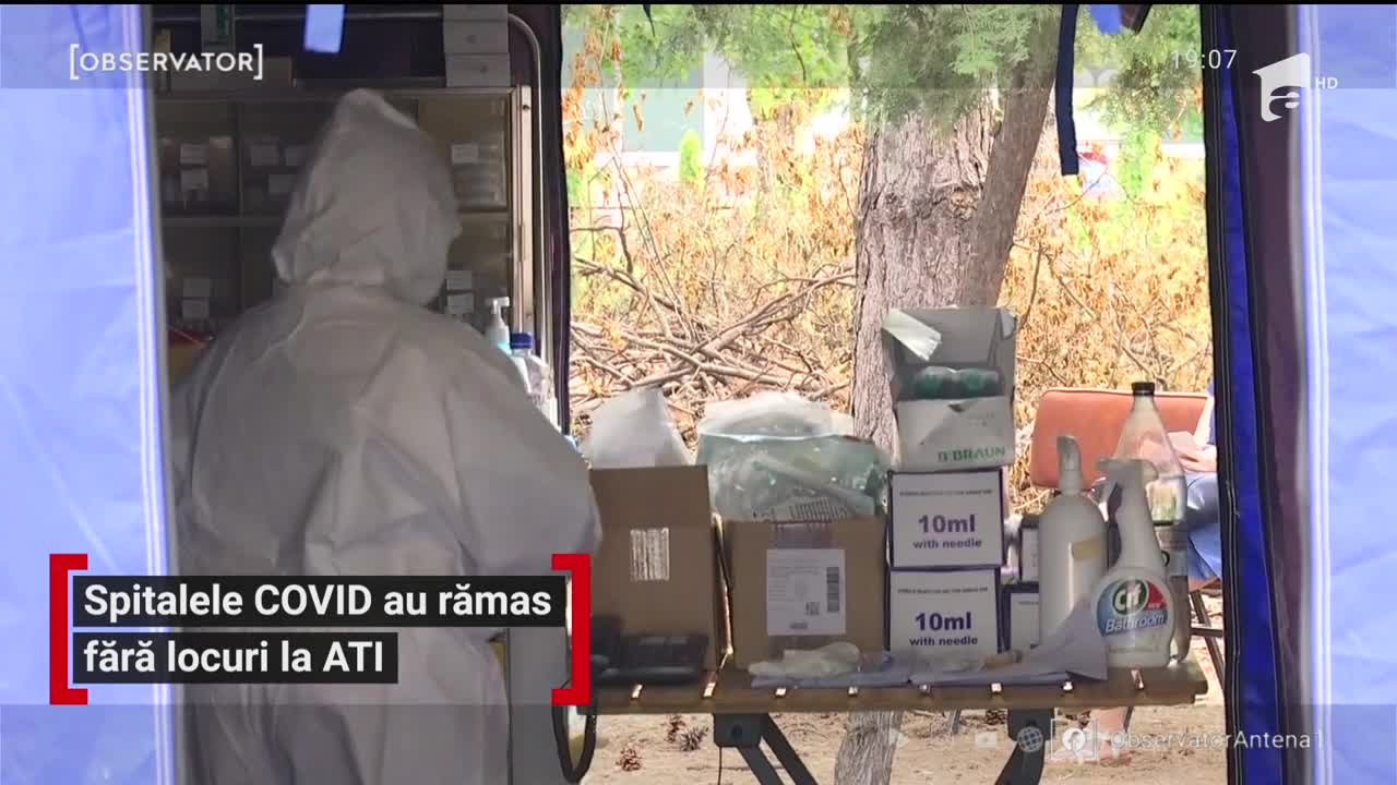 Fără locuri la secțiile de terapie intensivă &icirc;n spitale din Rom&acirc;nia