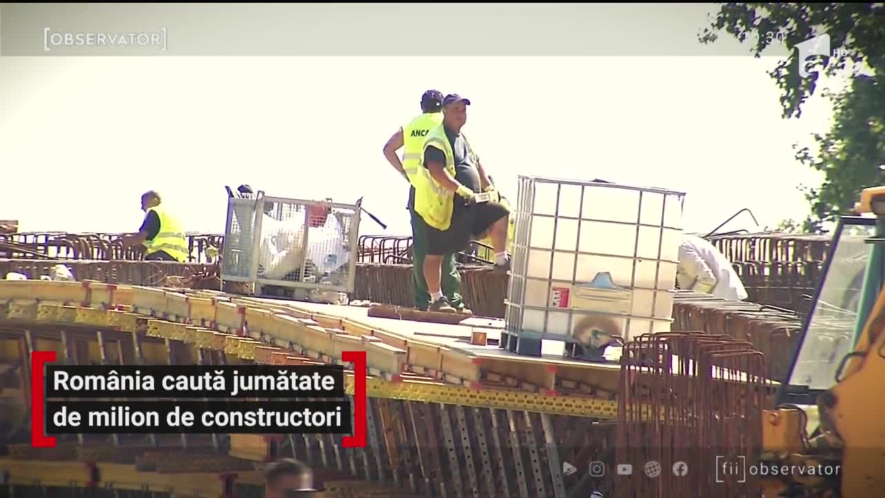 Rom&acirc;nia caută jumătate de milion de constructori