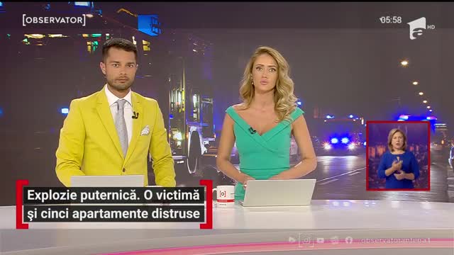 Explozie puternică. O victimă și cinci apartamente distruse &icirc;n Popești-Leordeni
