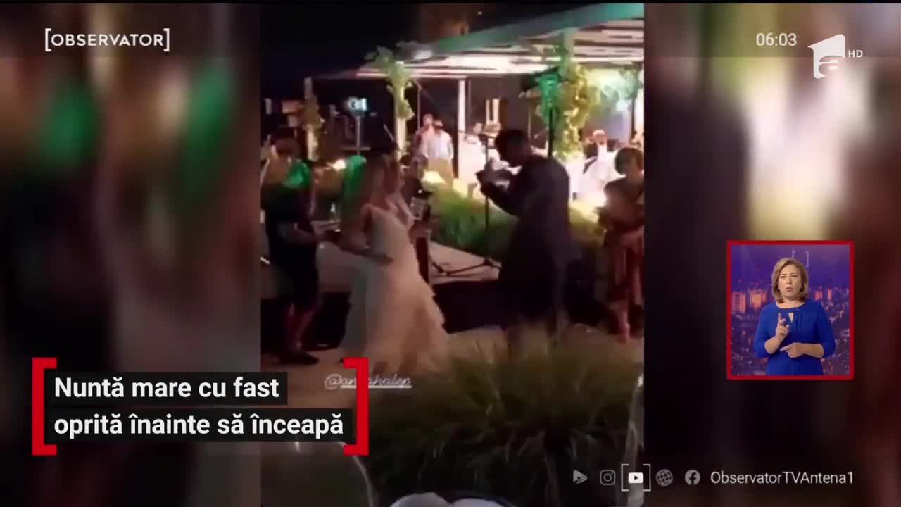 Nuntă cu fast, organizată la un local de lux din Constanţa, oprită de o armată de oameni ai legii