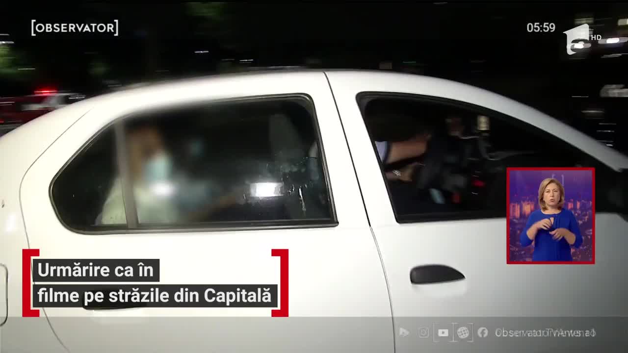 Urmărire ca &icirc;n filme pe străzile din Capitală