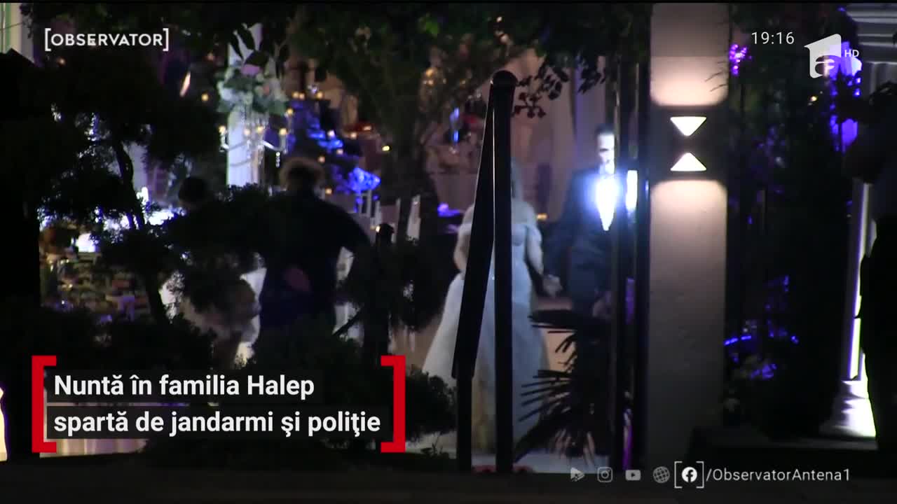 Nunta ca &icirc;n poveşti a verişoarei Simonei Halep a fost spartă de poliţişti şi jandarmi
