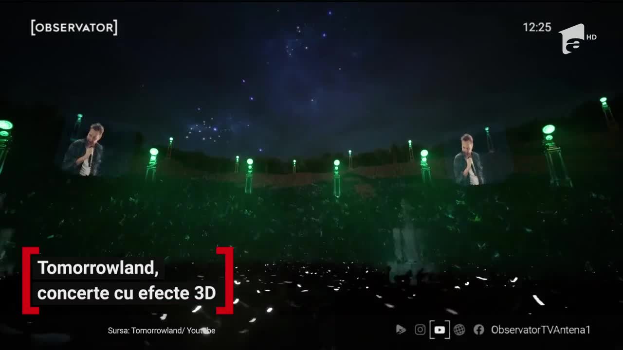 Tomorrowland, concerte cu efecte 3D