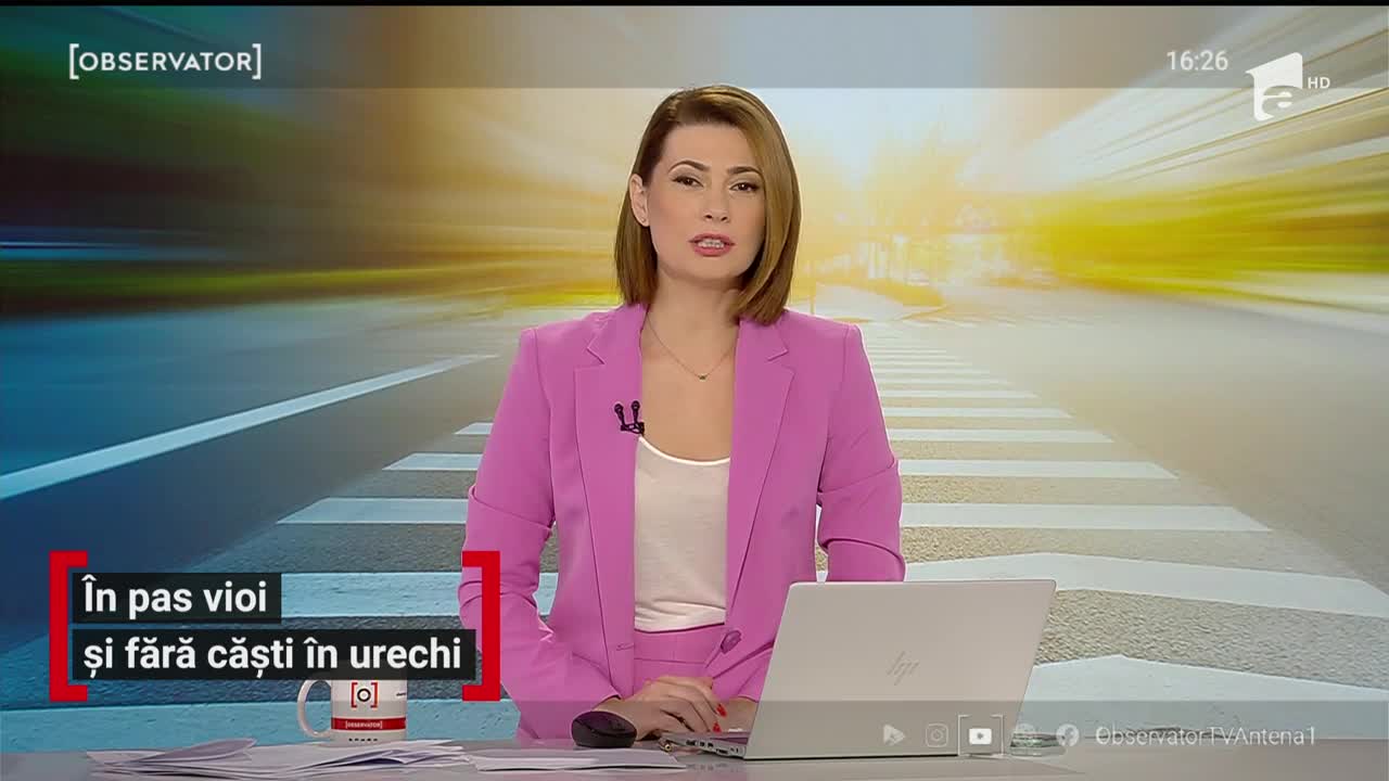 Traversaţi &icirc;n pas vioi și&hellip; fără căști &icirc;n urechi!  - recomandare pentru pietonii din Oradea