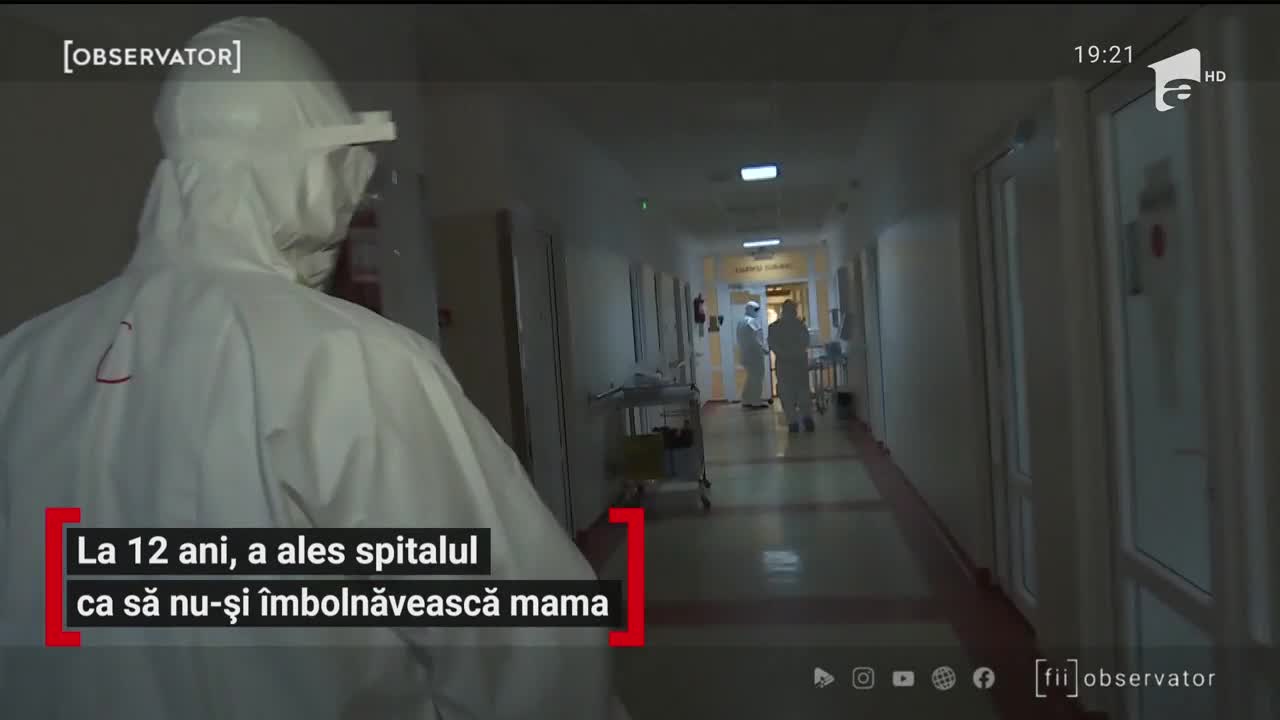 O fetiţă din Oradea s-a internat &icirc;n spital singură să nu-și imbolanveasca mama de Covid