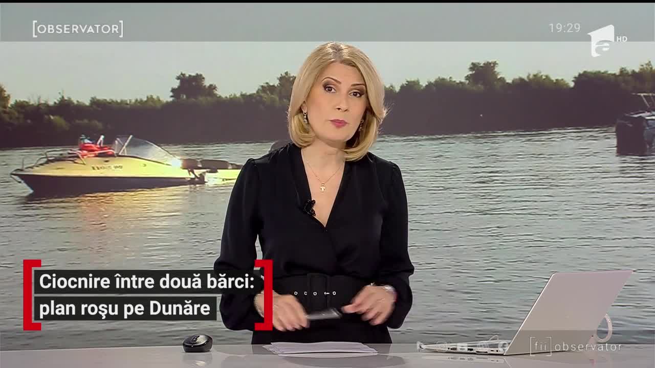 Două ambarcaţiuni cu motor s-au ciocnit &icirc;n apropiere de Murighiol