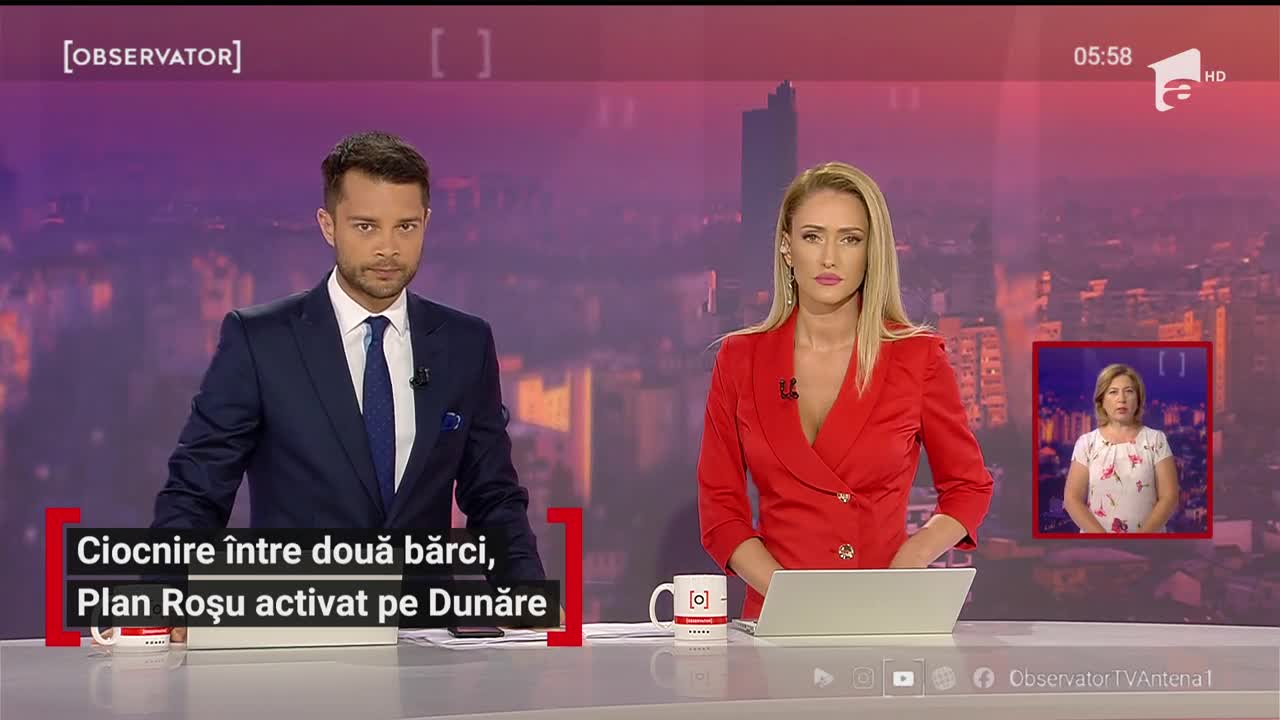 Ciocnire &icirc;ntre două bărci, Plan Roșu activat pe Dunăre