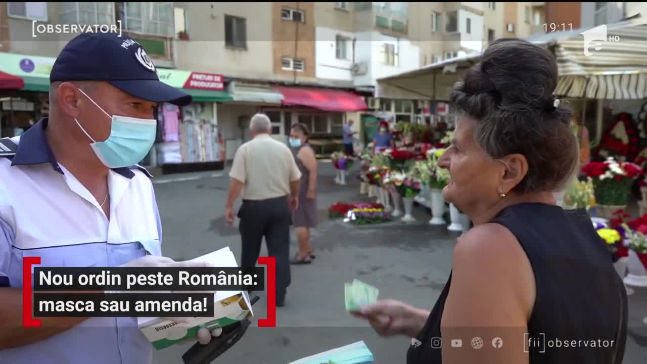 Nou ordin &icirc;n Rom&acirc;nia: mască de protecție sau amendă!