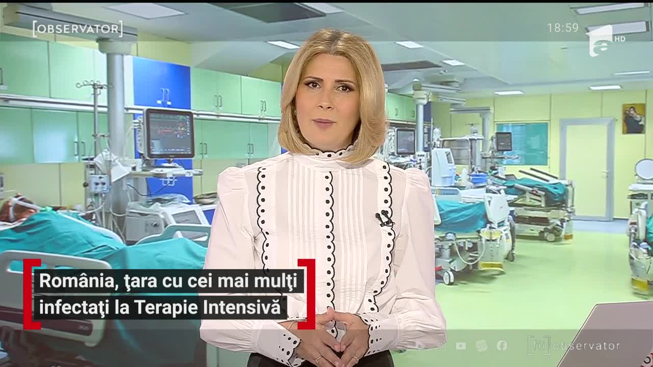 Rom&acirc;nia,  locul doi &icirc;n UE la numărul de bolnavi &icirc;n stare gravă